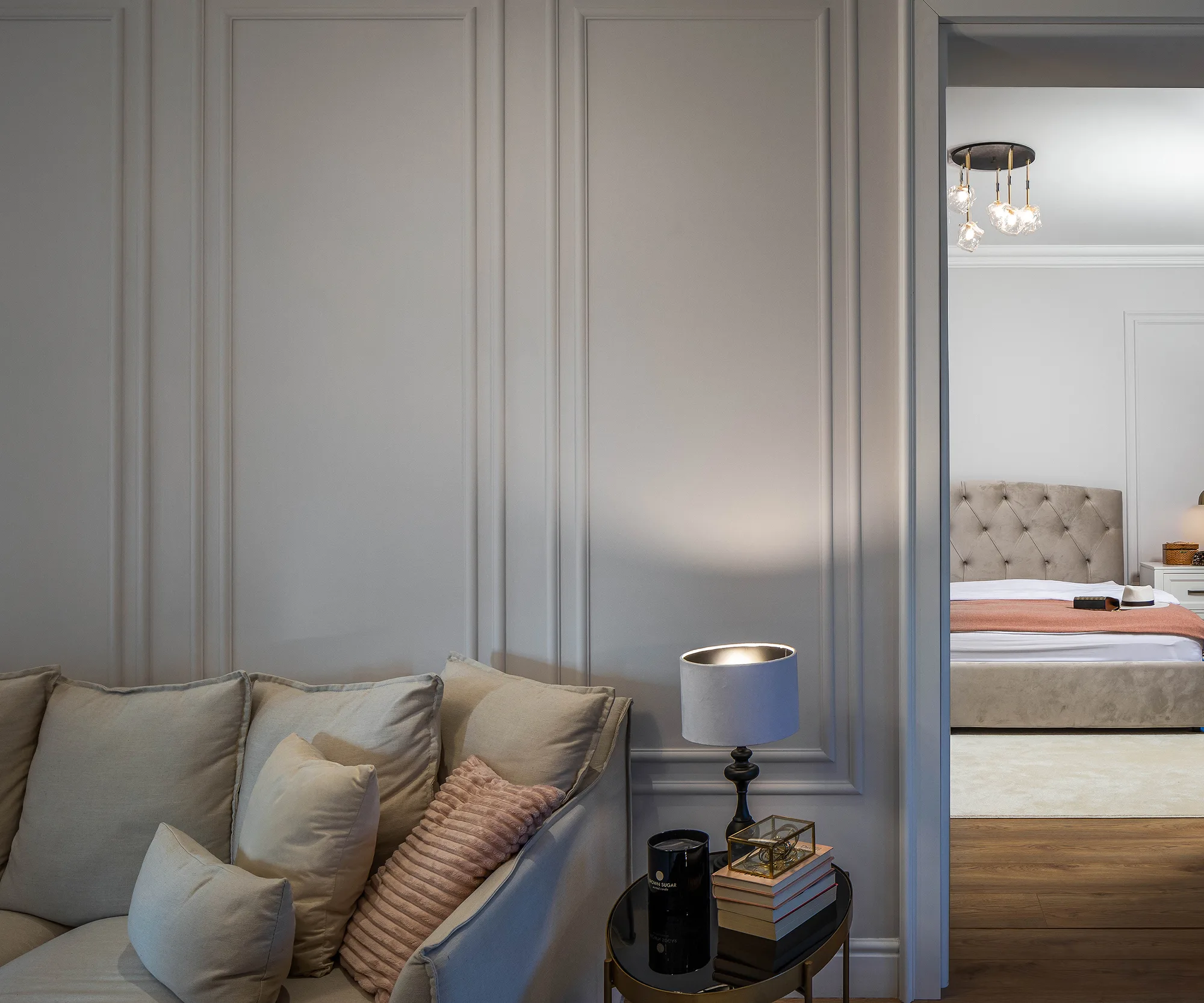 Amenajare interioara rezidentiala — APARTAMENT ELEGANT CU ACCENTE MODERNE, stil contemporan cu influente clasice, Timisoara. Imagine 9 din 14