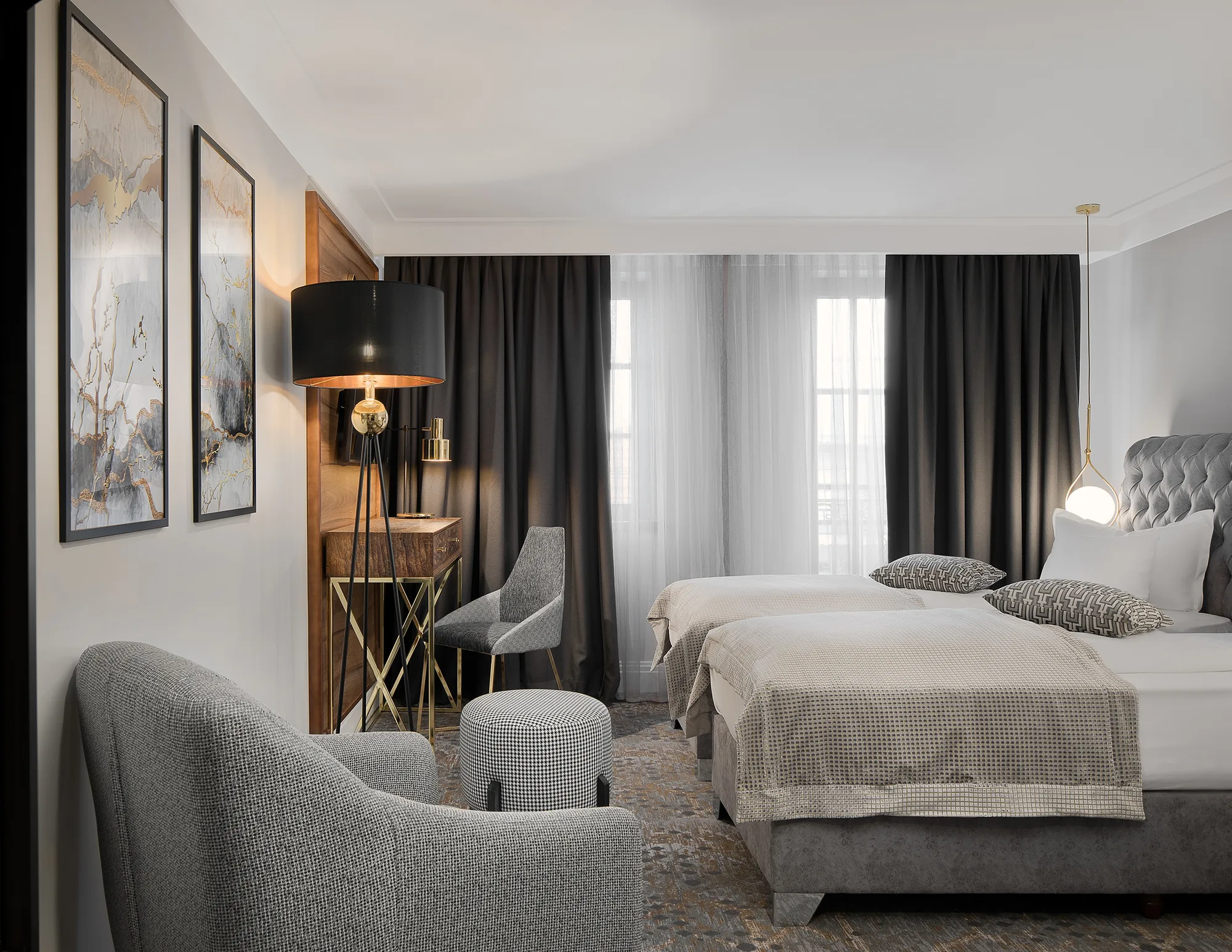 Amenajare interioara comerciala — DONNA ANA BOUTIQUE HOTEL, stil contemporan cu accente glam, Timisoara. Imagine 1 din 18
