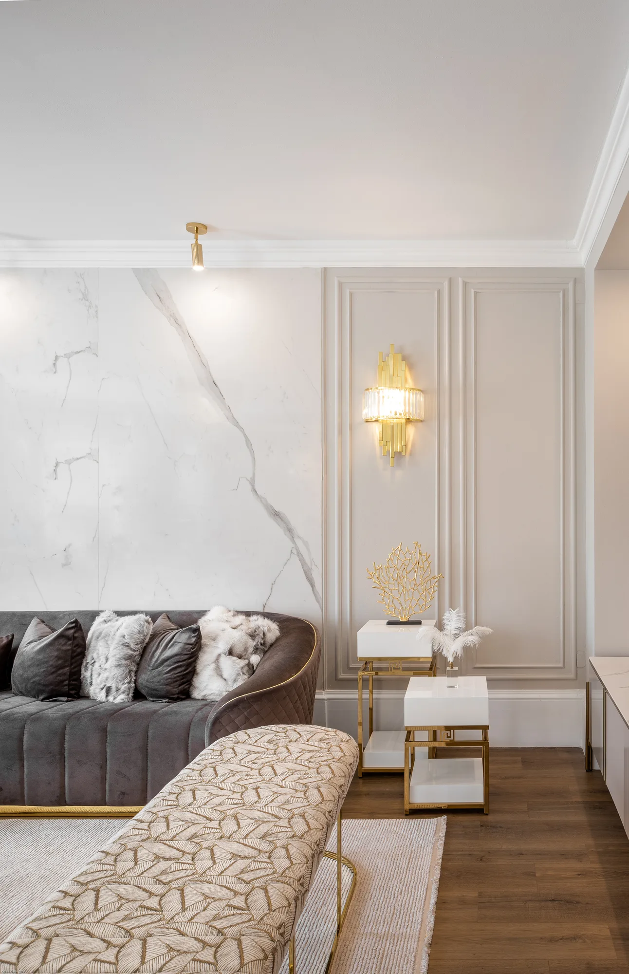 Amenajare interioara rezidentiala — VILA STIL GLAM, stil glam, Timisoara. Imagine 2 din 13