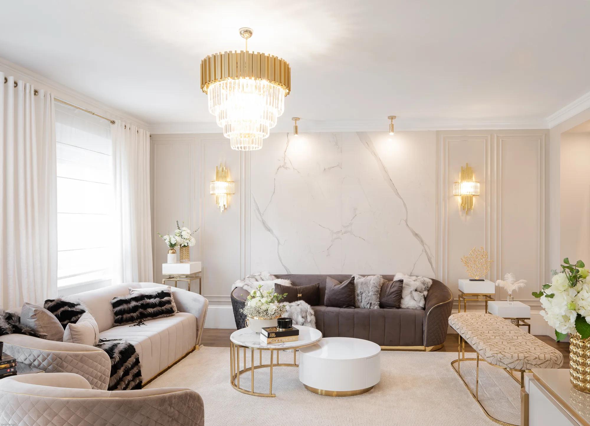 Amenajare interioara rezidentiala — VILA STIL GLAM, stil glam, Timisoara. Imagine 5 din 13