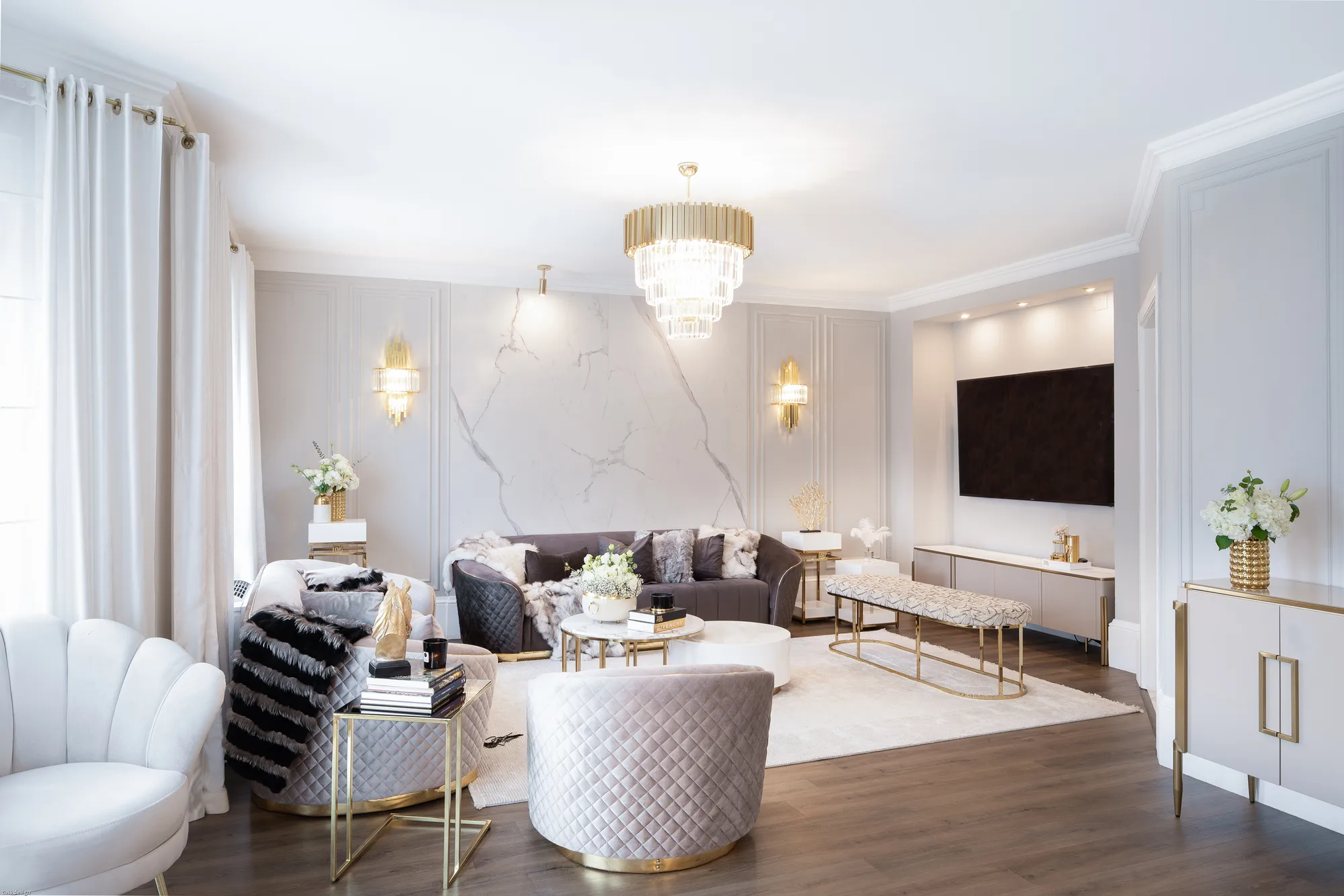 Amenajare interioara rezidentiala — VILA STIL GLAM, stil glam, Timisoara. Imagine 7 din 13