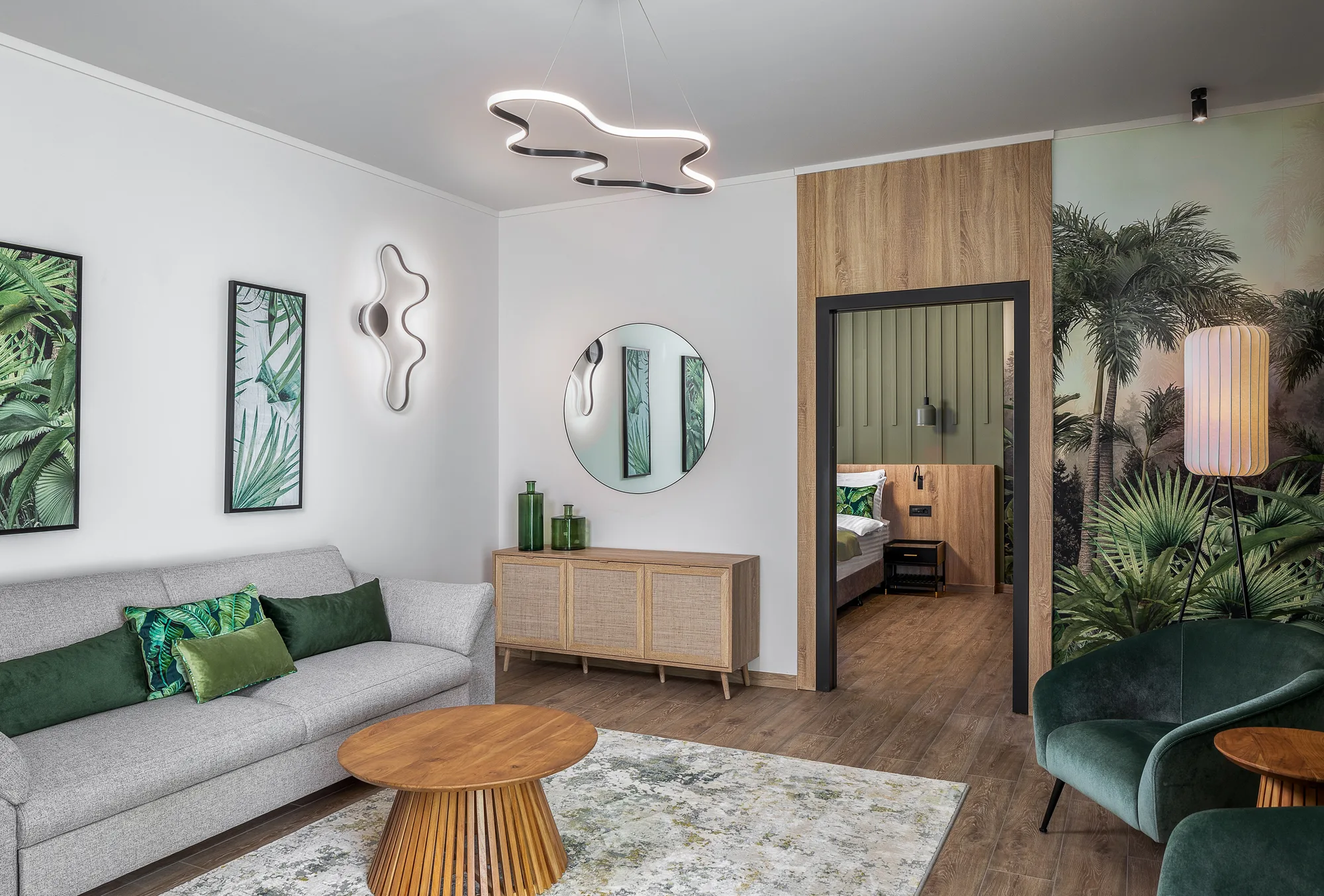Amenajare interioara comerciala — HOTEL AMAZONIA, stil biophilic contemporan, Timisoara. Imagine 3 din 11