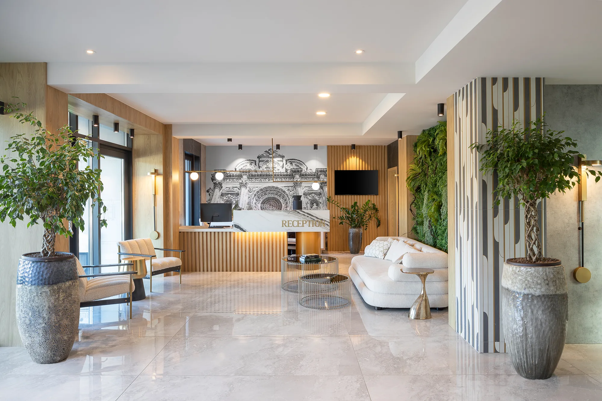 Amenajare interioara comerciala — HOTEL BRANCO, stil contemporan, Timisoara. Imagine 1 din 26
