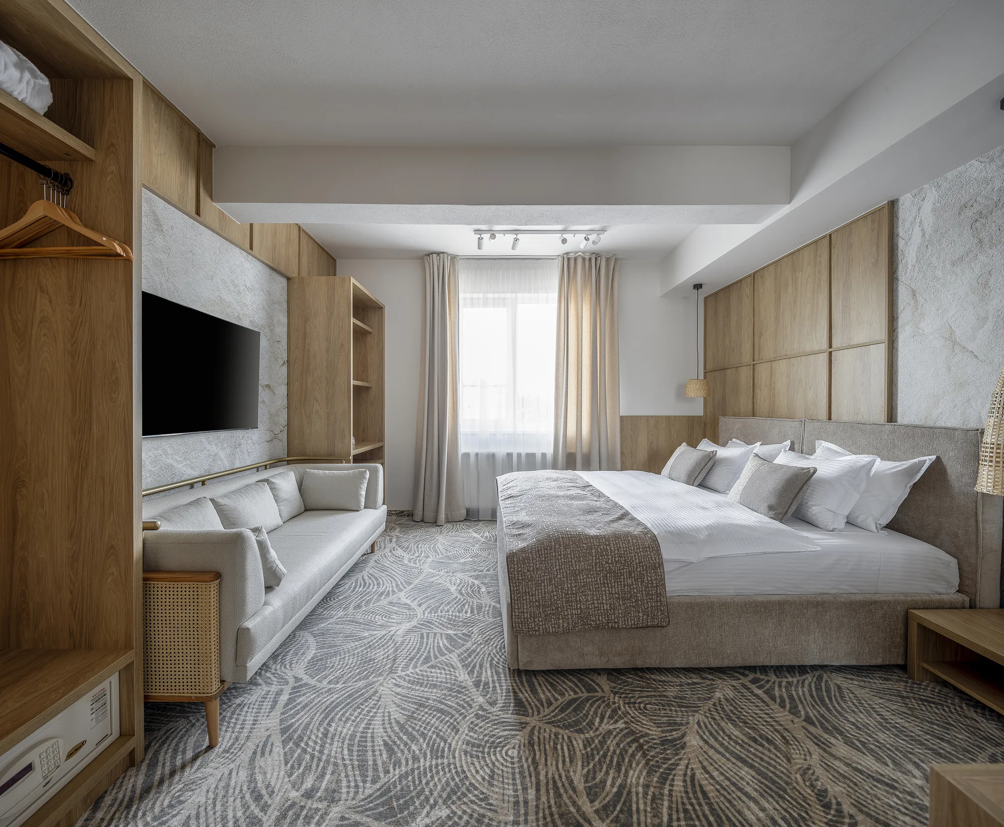 Amenajare interioara comerciala — HOTEL SERENITY, stil wabi sabi, Timisoara. Imagine 3 din 17