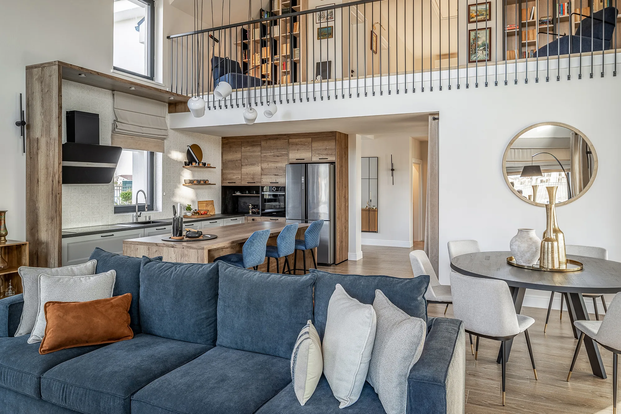 Amenajare interioara rezidentiala — VILA MODERNA CU INFLUENTE SCANDINAVE, stil modern, Timisoara. Imagine 1 din 15