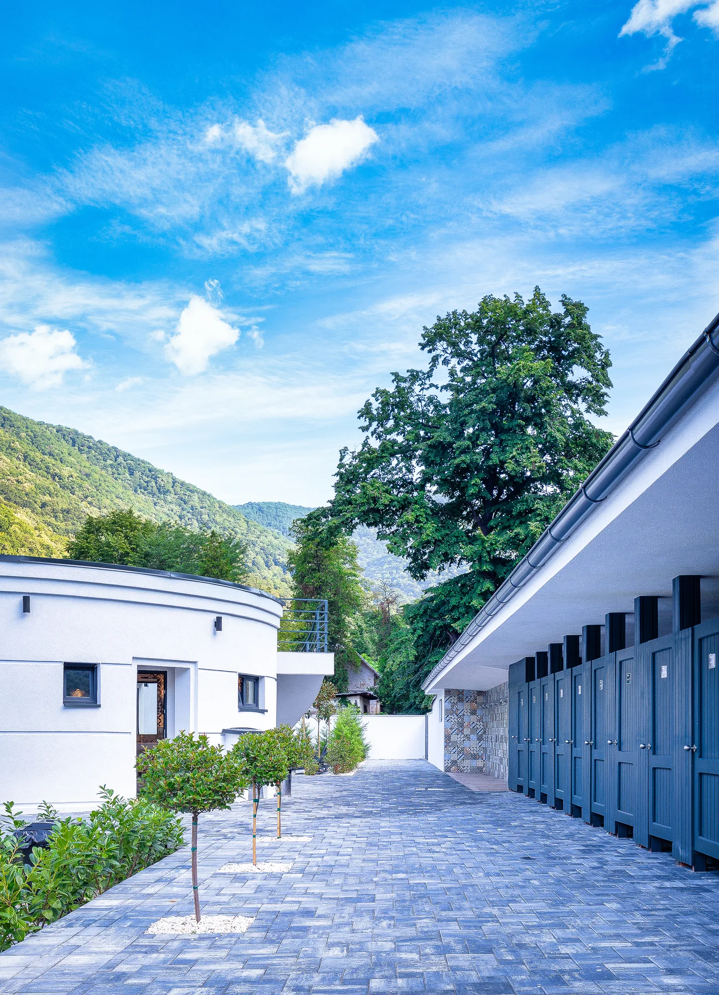 Amenajare interioara comerciala — STRAND TERMAL VERSAY, stil modern minimalist cu influente resort, Baile Herculane. Imagine 5 din 12