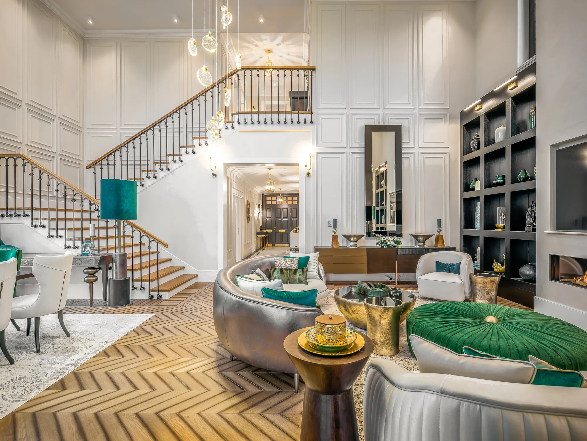 Amenajare interioara rezidentiala — VERDE IN CLASIC, stil clasic contemporan, Timisoara. Imagine 1 din 25