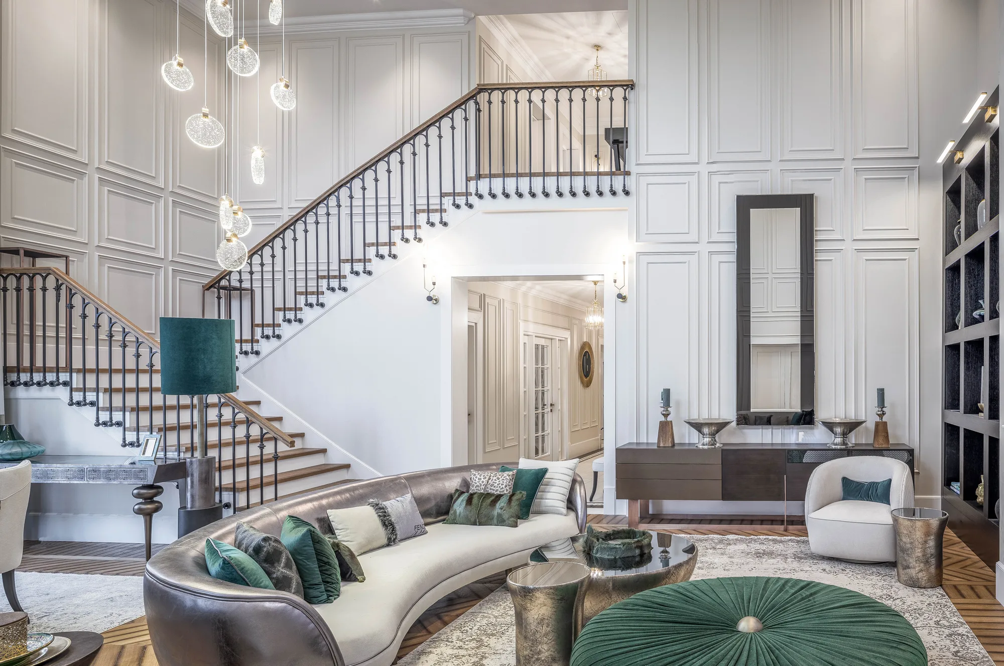Amenajare interioara rezidentiala — VERDE IN CLASIC, stil clasic contemporan, Timisoara. Imagine 4 din 25